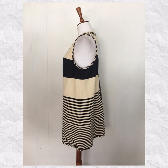Ali Ro Striped Scoop Neck Sleeveless Shift Dress - Picture 2 of 7